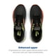 thumbnail image 4 of Zapatillas para correr Brooks Ghost 16 para hombre, negro/rojo mandarín/verde, 8 m, 4 of 6