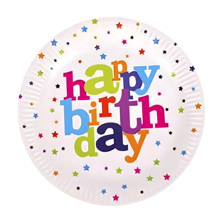 CCOCC 51 Pcs Birthday Party Supplies,Colorful Stars Birthday Tableware Sets,Includes: Happy Birthday Plates and Napkins,Cups,Tablecloth,Birthday Decorations for Boys&Girls,Serves 10