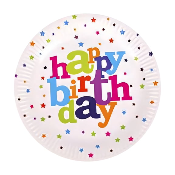 CCOCC 51 Pcs Birthday Party Supplies,Colorful Stars Birthday Tableware Sets,Includes: Happy Birthday Plates and Napkins,Cups,Tablecloth,Birthday Decorations for Boys&Girls,Serves 10