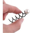 thumbnail image 2 of 3 Pcs Pearl Black Spiral Spin Screw Bobby Pin Hair Clips Lady Twist Barrette Accessory Headwear Hair Accessories (Metal Color : S), 2 of 5