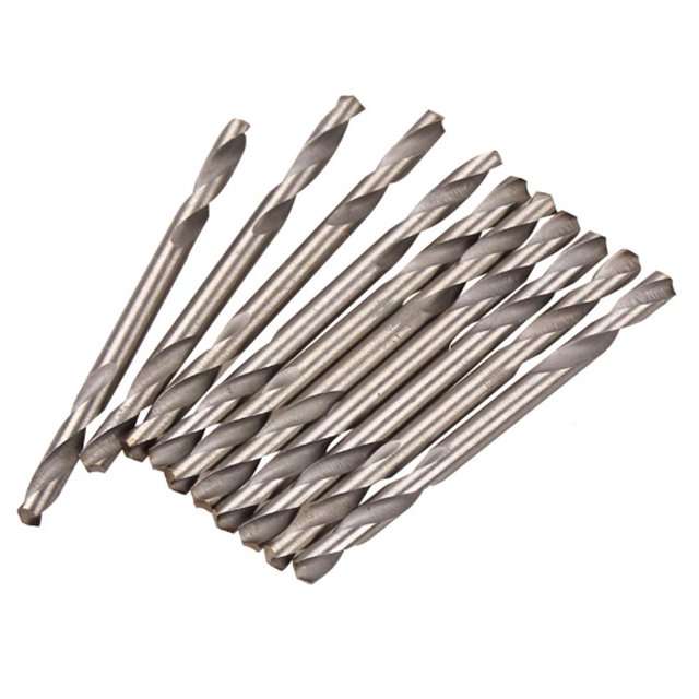 10 piezas de 3,2 mm de diámetro. Juego de herramientas de broca helicoidal de brocas espirales de doble extremo HSS Ehuebsd Para estrenar