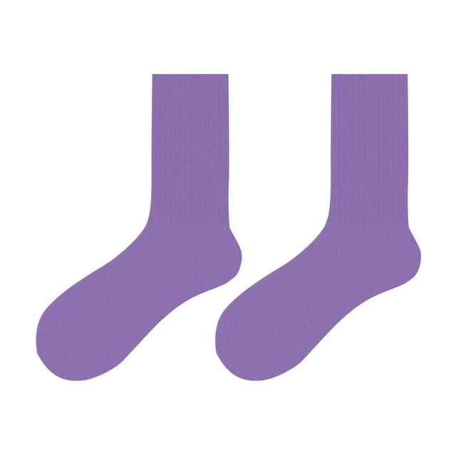 LckLvx Womens Crew Socks Casual Athletic Lightweight Breathable Socks Solid Color Mid Calf Socks