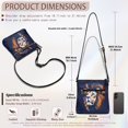 thumbnail image 7 of HELLHERO Fashion Sling Bag for Weekend Trips Daily Travel, PU Leather Durable Lightweight Satchel Bag, Lion Profile Navy, 7 of 7