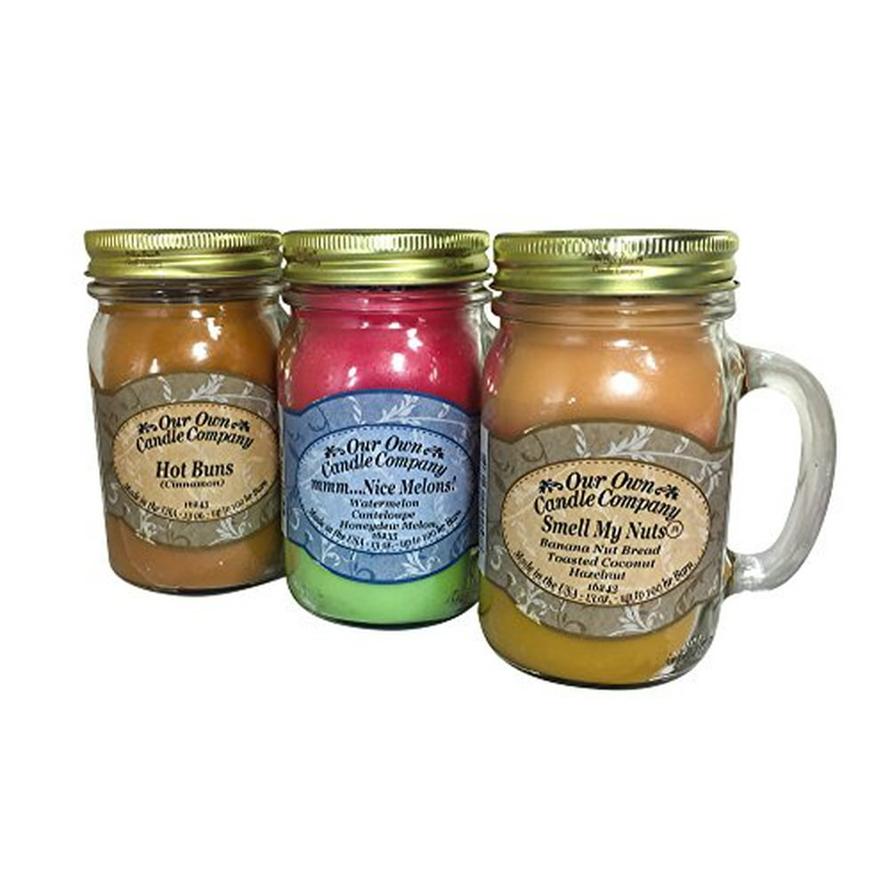 Our Own Candle Company Smell My Nuts, Nice Melons, and Hot Buns Sassy