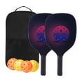 thumbnail image 3 of LOVIVER Portable Set Rackets Storage Bag with 4 Balls Comfort Grip Wood Lightweight for 2 Racquet Set, 3 of 8