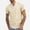 Khaki, variant on Solid Mens T Shirts Cotton Linen Baggy Clothes Big & Tall Henley Short Sleeve Mens Beach Shirts,White,M