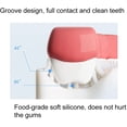 thumbnail image 2 of paquetes de cepillos de dientes para niños en forma de U, cepillo de dientes de entrenamiento manual suave para niños de 6 a 12 años (rosa + azul) Vhermosa XMWJ238, 2 of 3