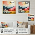 thumbnail image 4 of Designart "Pastel Bold Sunset horizon I" Abstract Floater Framed Wall Art Living Room, 4 of 7