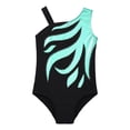 thumbnail image 5 of iiniim Girls Shiny Gymnastic Leotard Sleeveless Unitards Sparkly Ballet Dance Tank Bodysuit Size 4-14 Green 4, 5 of 7