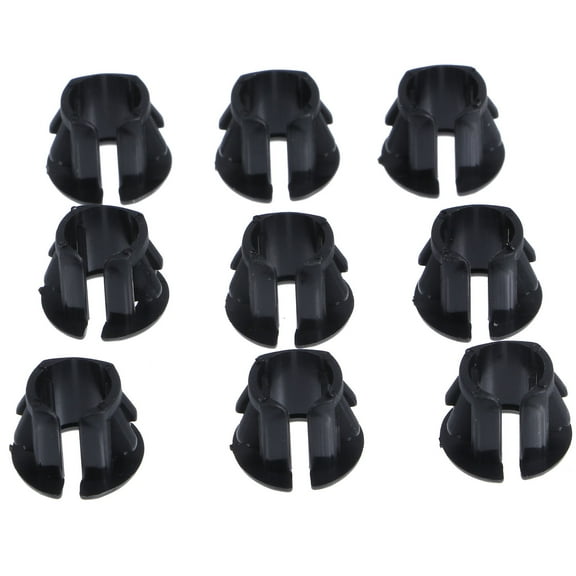 HEMOTON 100 Pcs Wire Hider Guard Coil Snap Bushing Cable Hose 1.2X1.2CM Black