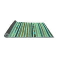 thumbnail image 2 of Ahgly Company Indoor Square Abstract Light Blue Modern Area Rugs, 5' Square, 2 of 4