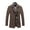 Coffee, variant on Men's Winter Trench Coat Double Trench Coat Casual Slim Fit Overcoat Peacoat with Pockets, , Size XXL