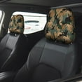 thumbnail image 2 of Uemuo Camouflage Rabbit Printed 2 PCS Car All-Inclusive Headrest Cover, Headrest Protector, Soft Elastic Breathable Seat Headrest Anti-Dirty Cover Headrest Cover Protector, 2 of 6