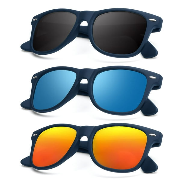 Gafas de sol polarizadas KALIYADI con acabado mate UV400 (paquete de 3)