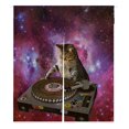 thumbnail image 1 of ABPHQTO Cool Galaxy DJ gato divertido Animal mascota puerta cortina japonesa Noren cortinas puerta cortina de entrada tamaño 105x120 CM ABPHQTO Noren-A149-105x120, 1 of 1