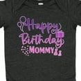 thumbnail image 4 of Inktastic Purple Happy Birthday Mommy Boys or Girls Baby Bodysuit, 4 of 5