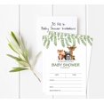 thumbnail image 5 of Inkdotpot 30Jungle Animals Baby Shower Invitation Cards Gender Neutral Fill In Blank Invites, 5 of 7