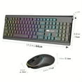 thumbnail image 7 of MageGee V650S Wireless Keyboard Mouse Combo, 2.4G Full Size RGB Backlit Silent Ultra-Thin Gaming Keyboard and Mouse Set with Num, 7 of 7