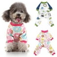thumbnail image 1 of Pet Dogs Soft Cotton Pajamas Pjs Cartoon Homewear Puppy Apparel Jumpsuit Cotton Romper Sleepwear, 1 of 7