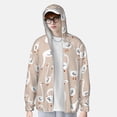 thumbnail image 2 of Kdxio White Goose Print Women Men Sun Protection UPF 50+ Jackets Zip Up Long Sleeve Hoodie Hiking Lightweight with Pockets, 2 of 7