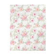 thumbnail image 4 of Rosa Floral Funda Nórdica, Blanco Vintage Flores Ropa de Cama Queen King Full Twin XL, 4 of 7