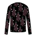 thumbnail image 5 of Honeeladyy Men's 3D Print T-Shirts Christmas Print Tee Long Sleeve Round Neck Pullover Tops #Bl-Black-XXXL, 5 of 5