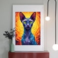 thumbnail image 2 of Diamond Art Kit for Adults, Vibrant Geometric Cat Art Design Diamond Painting for Adults Beginners, DIY Diamond Art Painting Kits, 5D Diamond Painting Crafts for Home Decor 12x16 Frameless, 2 of 7