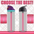 thumbnail image 3 of Hebalg 6pcs Replacement Straws for Owala FreeSip 24oz 32oz, Reusable Plastic Straws with Cleaning Brush for Owala Insulated Water Bottle 24 oz 32 oz and Flip 25 oz, Tumbler Accessories (Colorful), 3 of 7