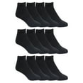 thumbnail image 2 of Athletic Works Men's Lightweight Low Cut Socks, 12-Pack, Moisture-Wicking, Lightweight Fabric, Fits Shoe Sizes 6-12, 2 of 4