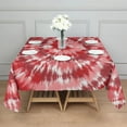 thumbnail image 3 of Colorful Tie Dye Pattern Square Tablecloth,Waterproof Square Table Cover,Wipeable Spillproof Washable Table Cover for Home Kitchen Party Decor 42"X42"(107x107cm), 3 of 6