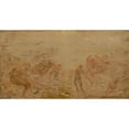 thumbnail image 2 of Félix Ziem 18x11 Black Ornate Wood Framed Double Matted Museum Art Print Titled - Mermaids Under Water (1874), 2 of 5