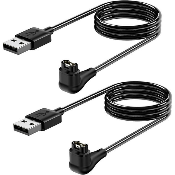 2 Pack Charging Cable Charger for Garmin Watch Fenix 7 7S 7X 6 6S 6X 5 5S, Forerunner 245 945, Instinct 2 2S, Vivoactive 4 4S 3, Vivosmart 5, 3.3FT Upgraded Lay-flat Charging Cord for Garmin