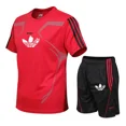 thumbnail image 5 of Nuevo conjunto deportivo de verano de moda para exteriores, superventas, cómodo y transpirable, conjunto para correr y hacer ejercicio para hombres, manga corta, secado rápido, 5 of 5