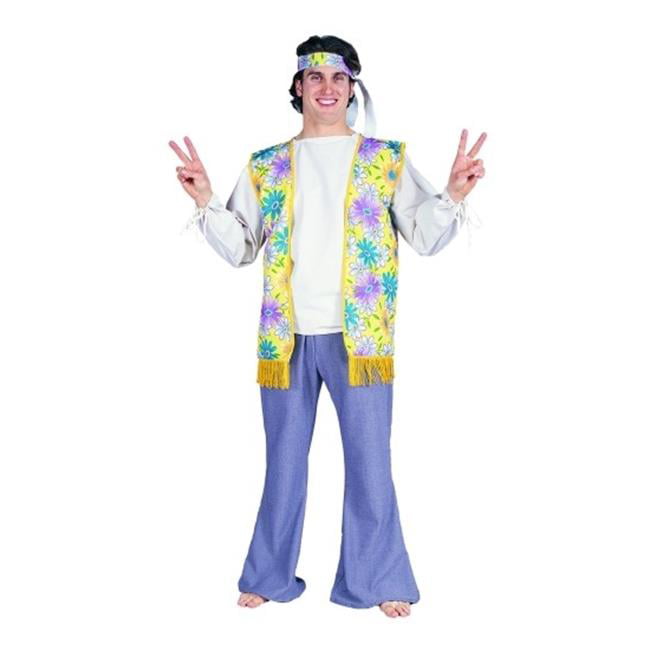 RG Costumes 80069 60s Male Flower Child Costume - Size Adult Standard ...
