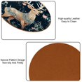 thumbnail image 5 of Deer 6PCS Round Microfiber Leather Table Coasters Set, 11x11 cm/4.3x4.3 in, Drink Coaster Mats for Home and Kitchen Use, 5 of 6