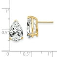 thumbnail image 4 of 14k 12x8mm Pear Cubic Zirconia Post Earrings XE84CZ, 4 of 4