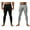 Black/Light Grey, variant on DEVOPS 2 Pack Men's thermal compression pants, Athletic sports Leggings (Medium, Black/Light Grey)