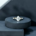 thumbnail image 5 of Rosec Jewels Moissanite Teardrop Engagement Ring 2 Ct - D-VS1 Grade Moissanite Solitaire Ring - 7X10 mm - with Jewelry Box, 18K Yellow Gold, US 10.50, 5 of 8