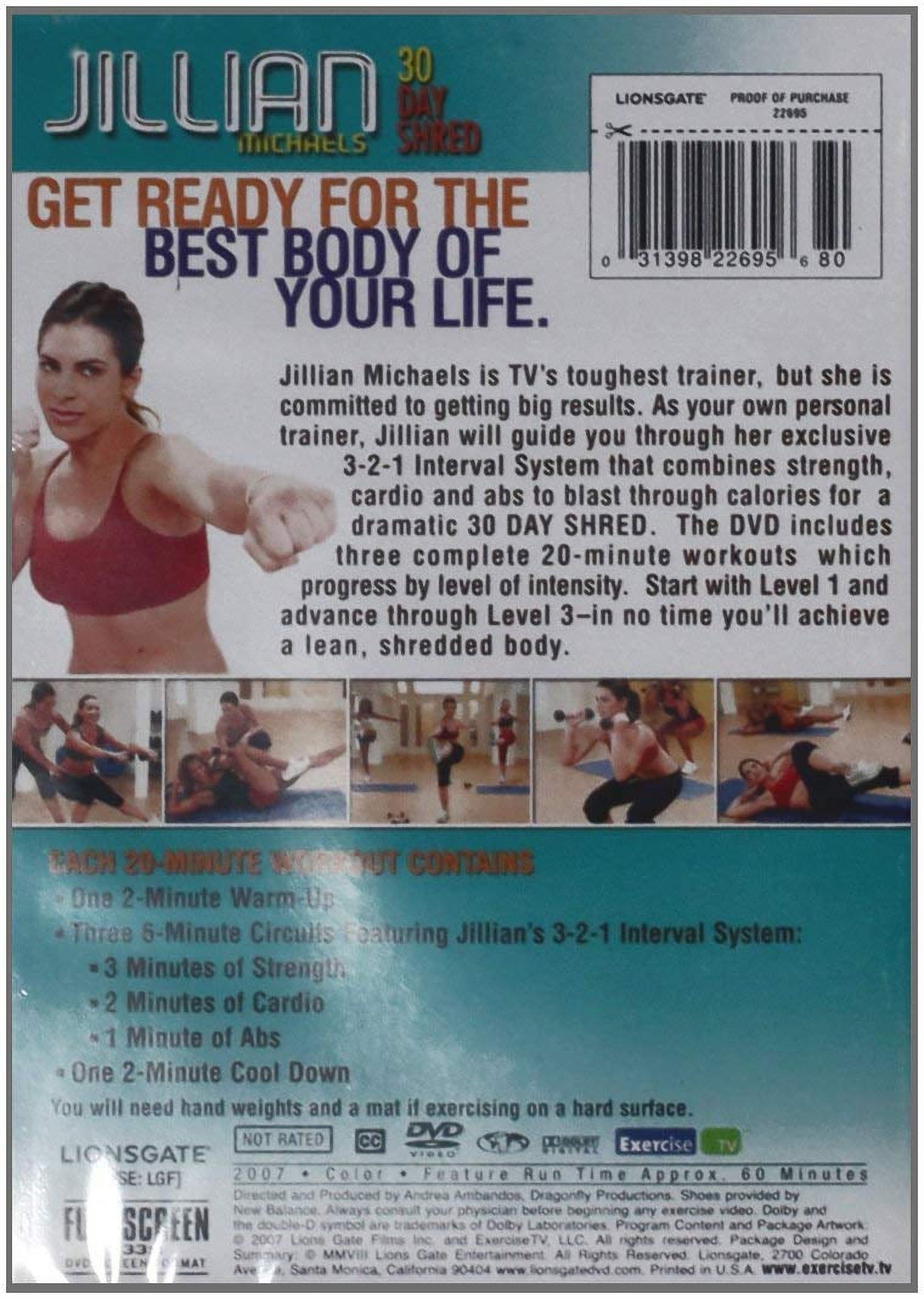 30 Day Shred (DVD), Lions Gate, Sports & Fitness - image 2 of 2