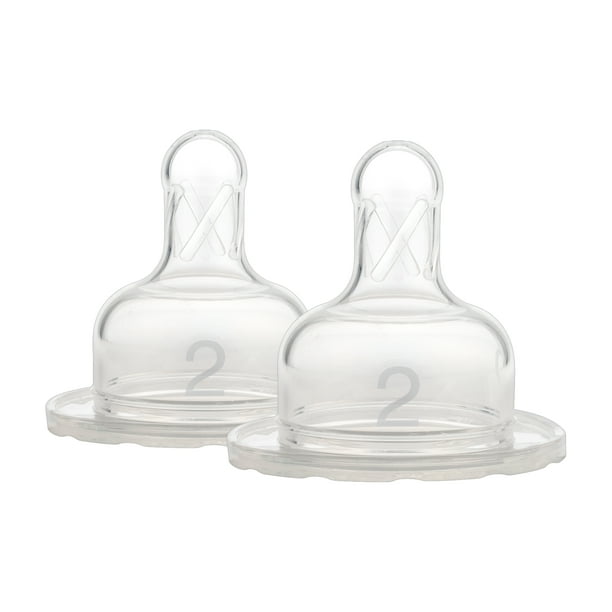Dr. Brown's Original WideNeck Nipple, Level 2 (3m+), 2 Count