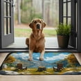 thumbnail image 3 of ONETECH Summer Vista Beautiful Realistic Landscape Square Doormat Indoor/Outdoor/Front Door/Bathroom Mats 19.68*39.37 in, 3 of 6