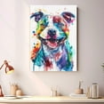 thumbnail image 4 of American Staffordshire Terrier Dog Canvas Wall Art Prints,Watercolor Dog Art Canvas Painting Poster,Pet Canvas Painting Puppy Artwork 8x12 inches, 4 of 6