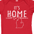 thumbnail image 4 of Inktastic It's Home- State  of Michigan Outline Distressed Text Boys or Girls Baby Bodysuit, 4 of 5