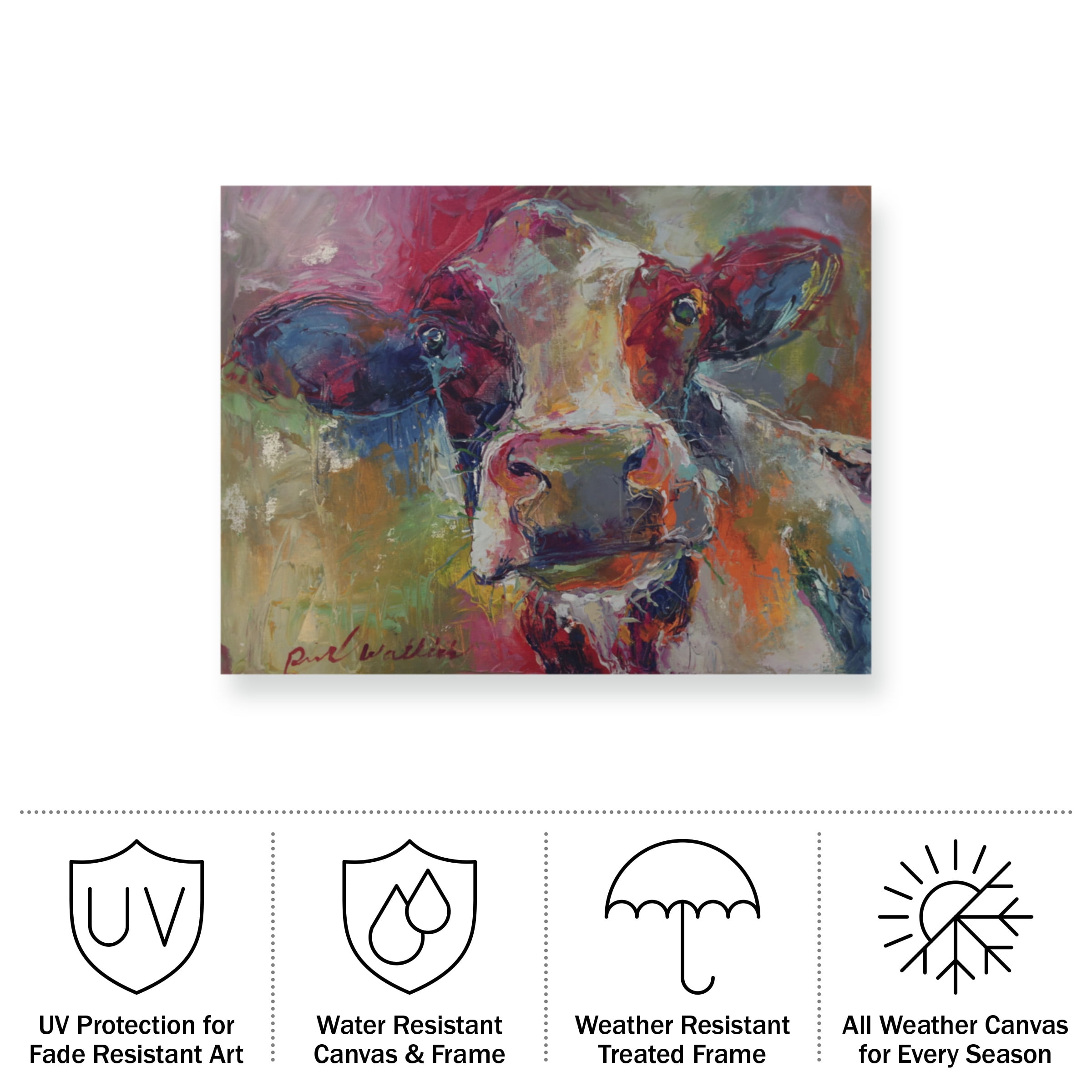 Richard Wallich 'Art Cow 4592' Outdoor All-Weather Wall Decor