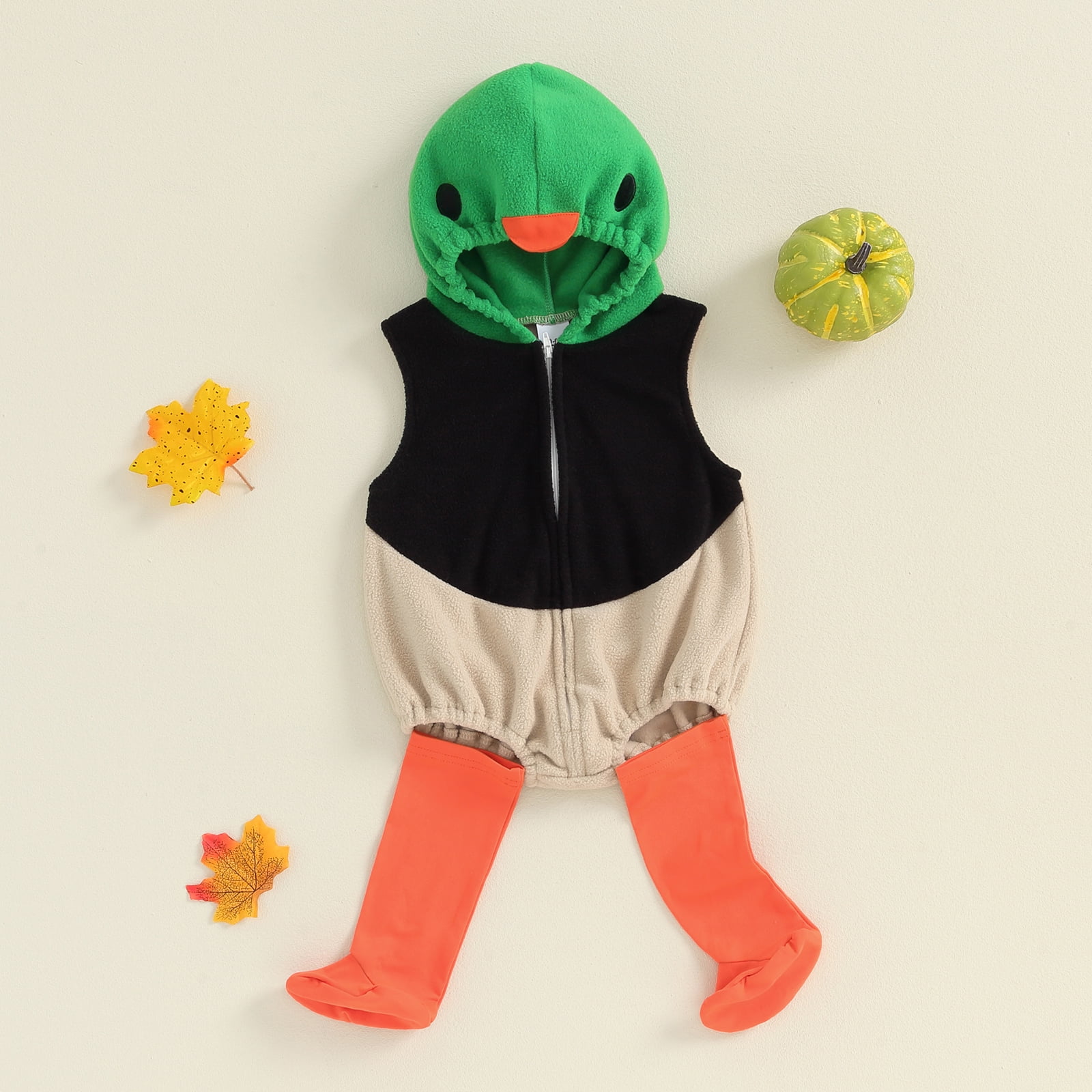 Ensemble Citrouille Bébé 3 Pièces Nouveau-Né Halloween