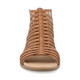 thumbnail image 6 of Journee Womens Delilah Gladiator Sliver Wedge Sandals, Widths Available, 6 of 8