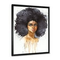 thumbnail image 2 of Designart 'Portrait of Afro American Woman X' Modern Framed Art Print, 2 of 4