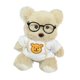 thumbnail image 1 of Kit de costura para hacer muñecos de peluche con gafas de oso, decoraciones hechas a mano para muñecas de mujer. Blanco, 1 of 9