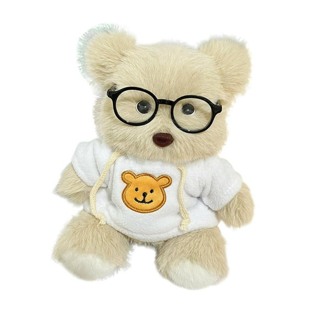 Kits de costura para muñecos de peluche DIY para mujer, accesorios artesanales, adornos realistas Blanco