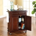 thumbnail image 6 of Crosley Furniture Wood Portable Kitchen Cart in Mahogany/Black, 6 of 7
